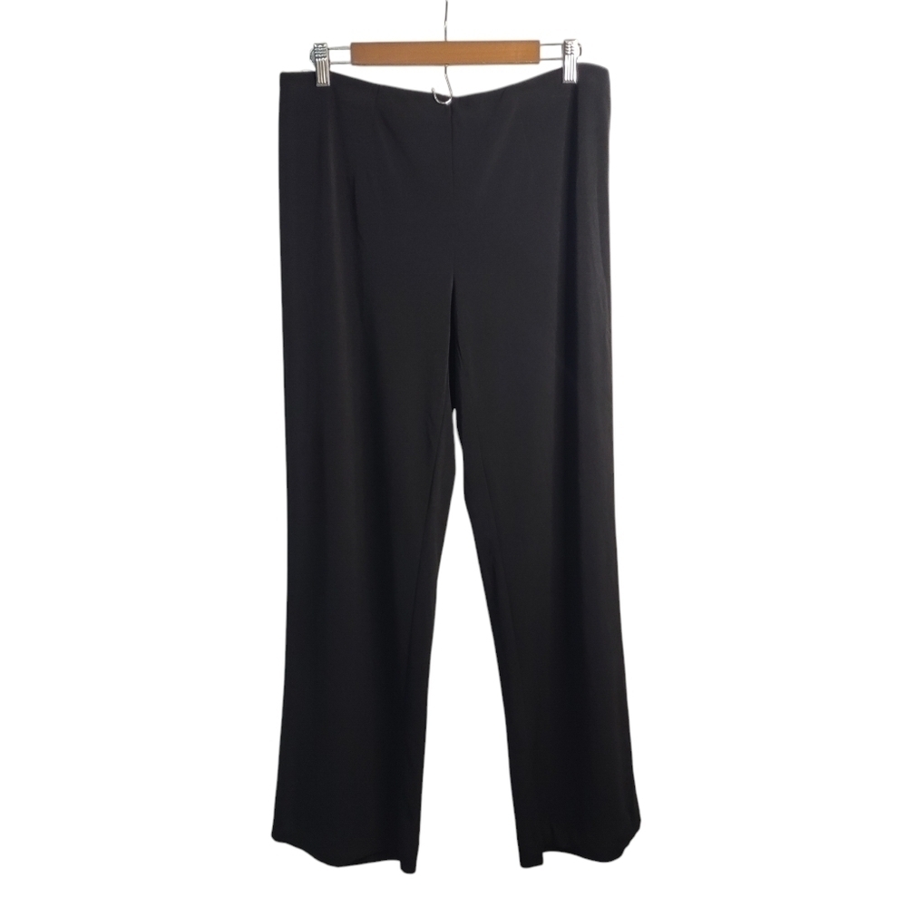 White Stag Women's Black Stretch Wide Leg Comfortable Pants Size Medium NWT